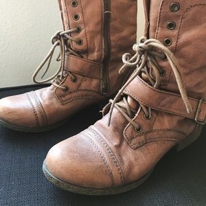 Nine West - Brown Combat Boots